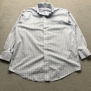 Brooks Brothers Blue and White Check Dress Shirt